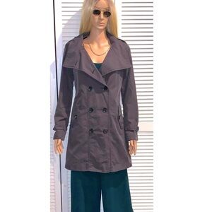 GAP Vintage Trench Coat Faded Black women’s size Small